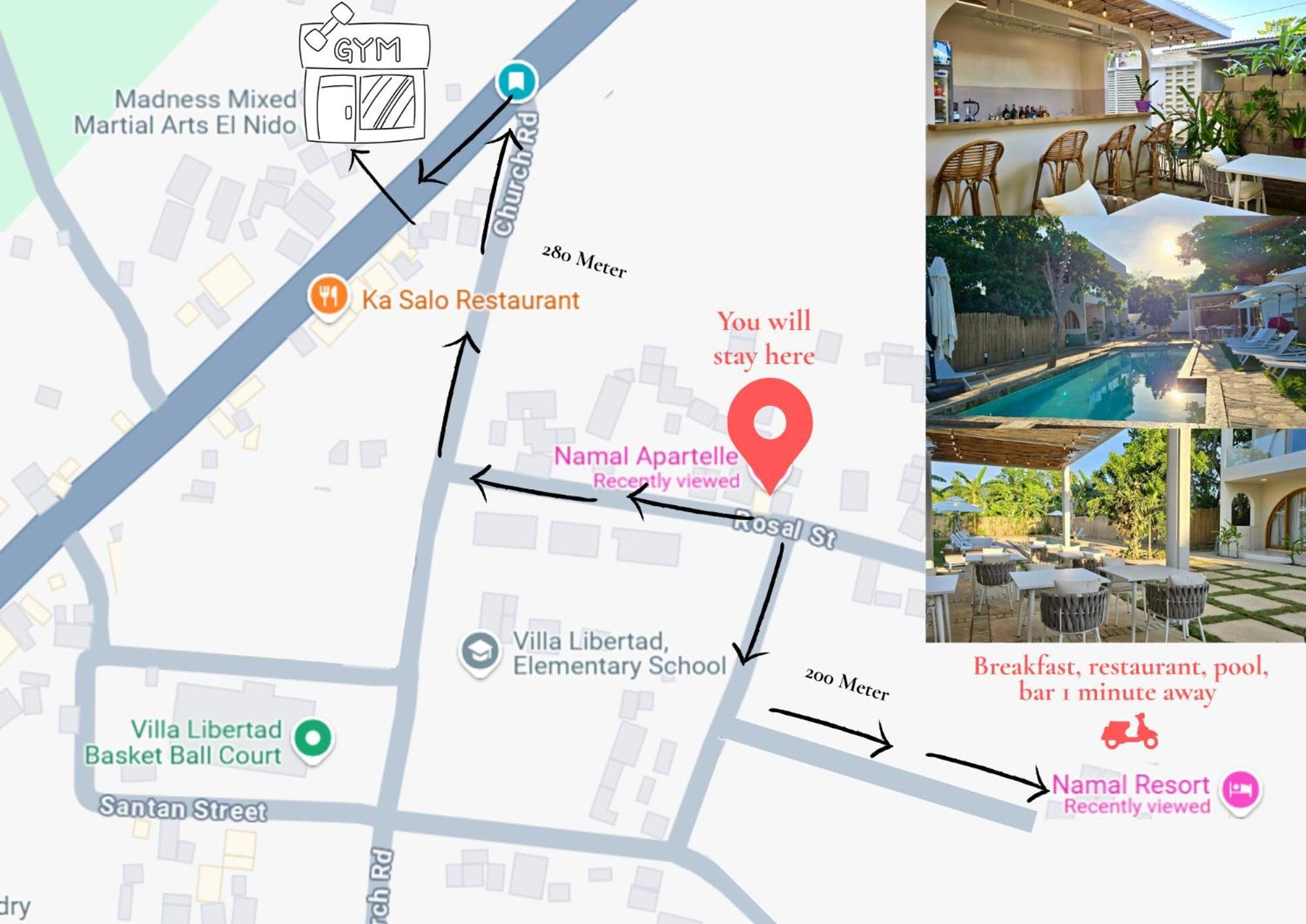 Namal Apartelle - Free Scooter & Gym Access El Nido Eksteriør billede